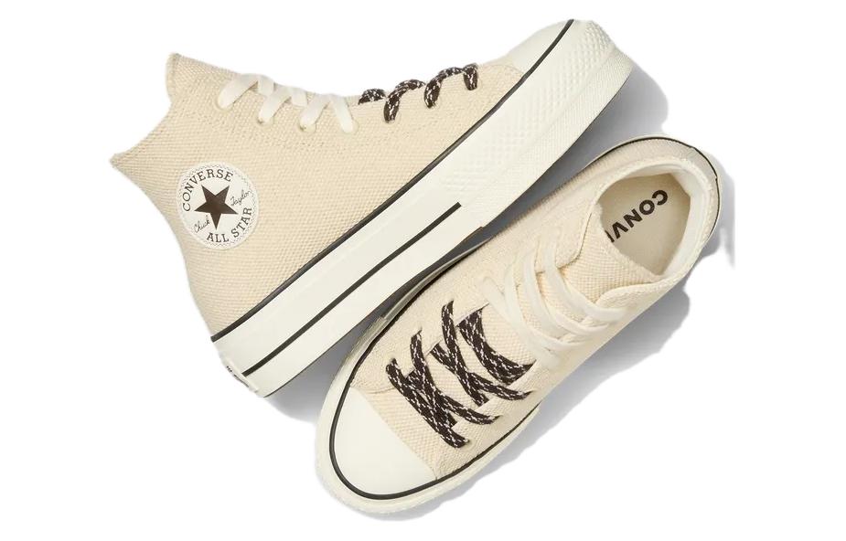 (WMNS) Converse Chuck Taylor All Lift Canvas & Leather 'Beige White' A09093C