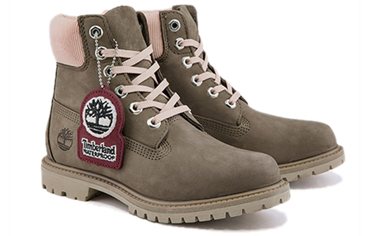 (WMNS) Timberland Premium 6 Inch Waterproof Wide Fit Boot 'Olive Nubuck' A2J5W