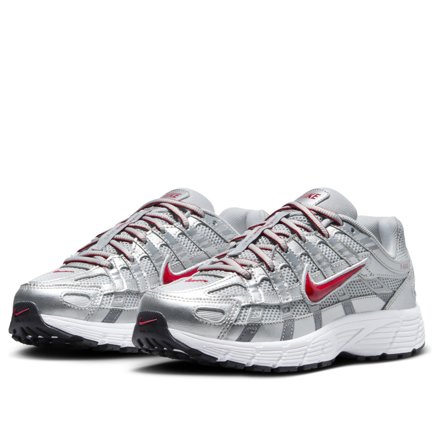 (GS) Nike P-6000 'Metalic Silver Cool Red' HV5064-002