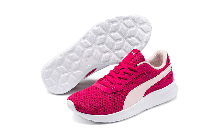 (GS) PUMA ST Activate Low Top Running Shoes Red/White 369069-12