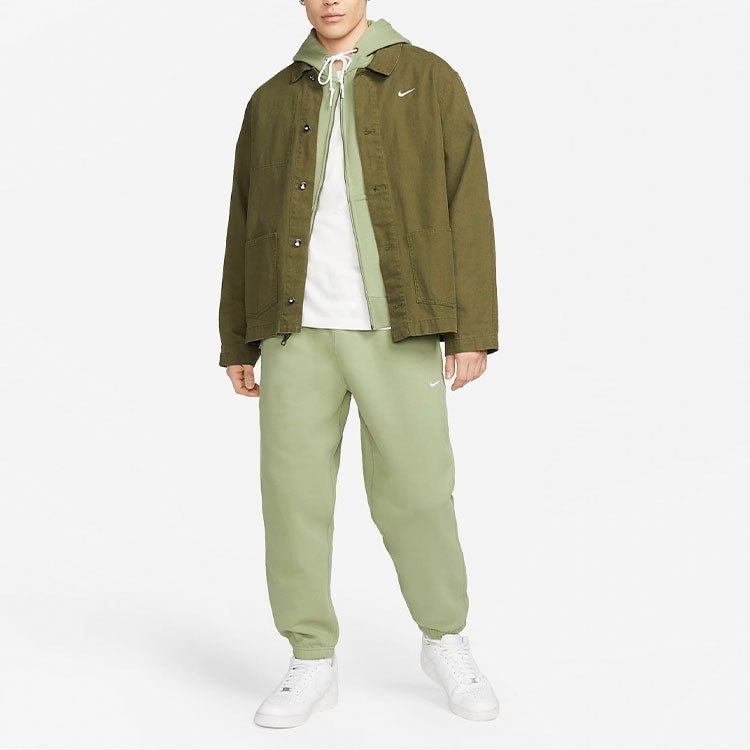 Nike Solo Swoosh Full-Zip Hoodie 'Oil Green' DR0404-386