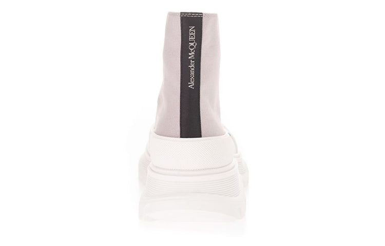 Alexander McQueen Canvas Tread Slick High Top Sneakers 'Grey White' 604254W4MV21331