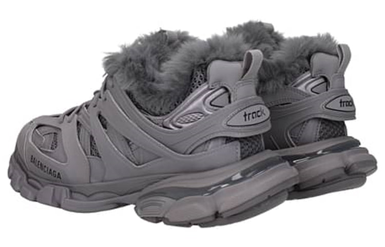 Balenciaga Track Sneakers 'Fake Fur Grey' 668556W3CQ11800