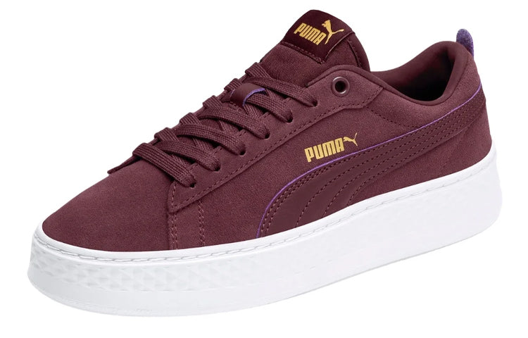 PUMA Smash Platform SD Casual Board Shoes Red 366488-11