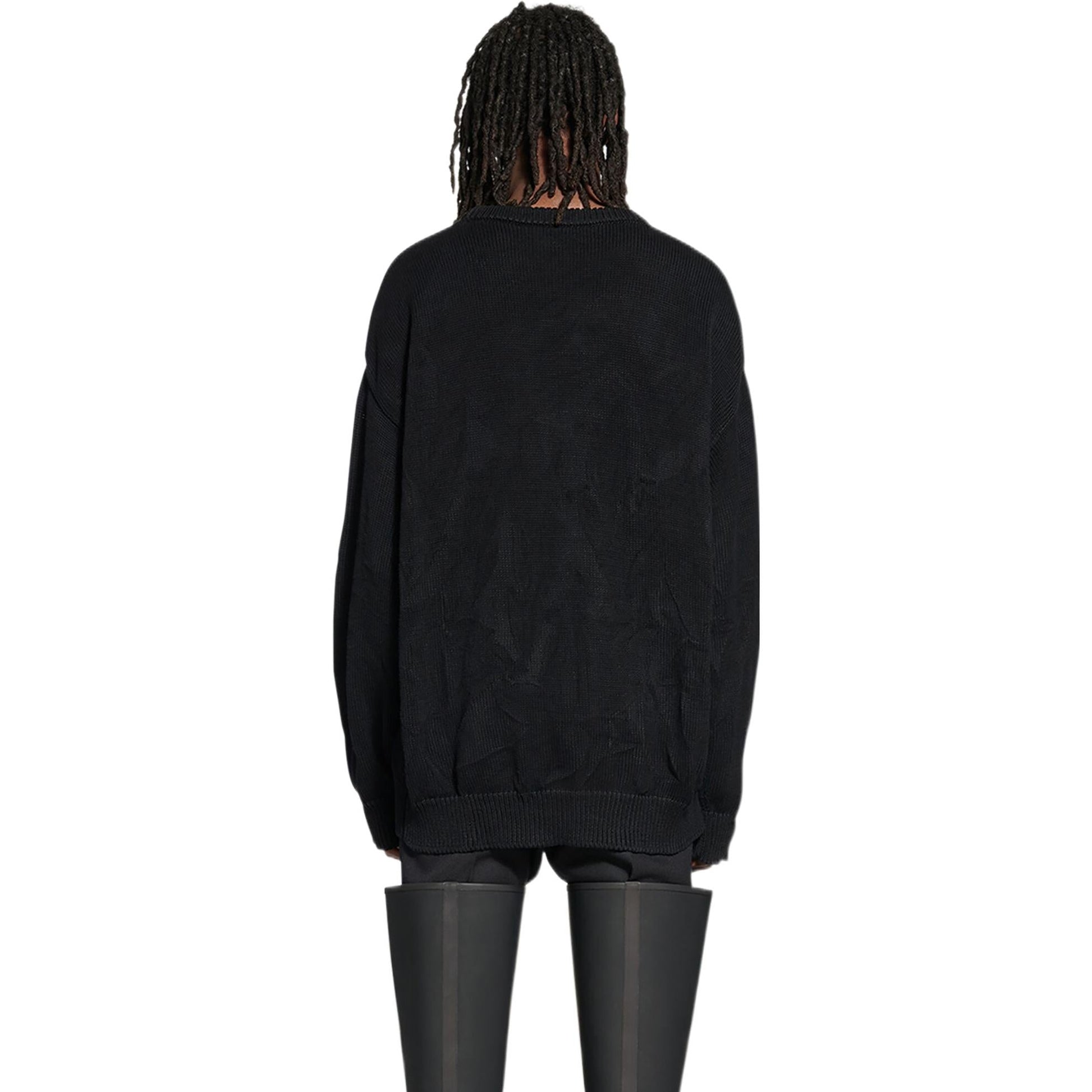 Balenciaga BB Paris Icon Sweater 'Black' 696226T32521000