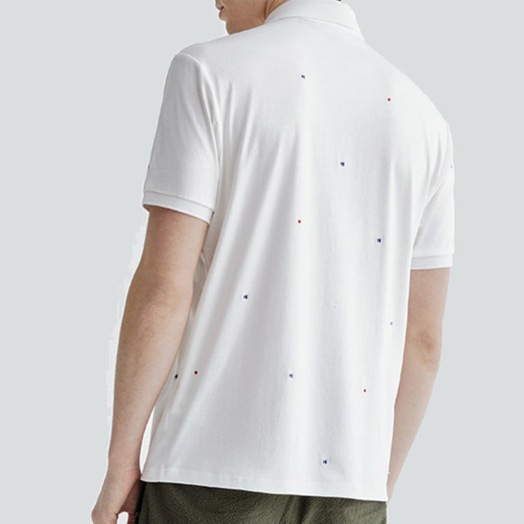 Men's FILA Sports Knit Short Sleeve POLO White Polo Shirt F11M021129F-WT