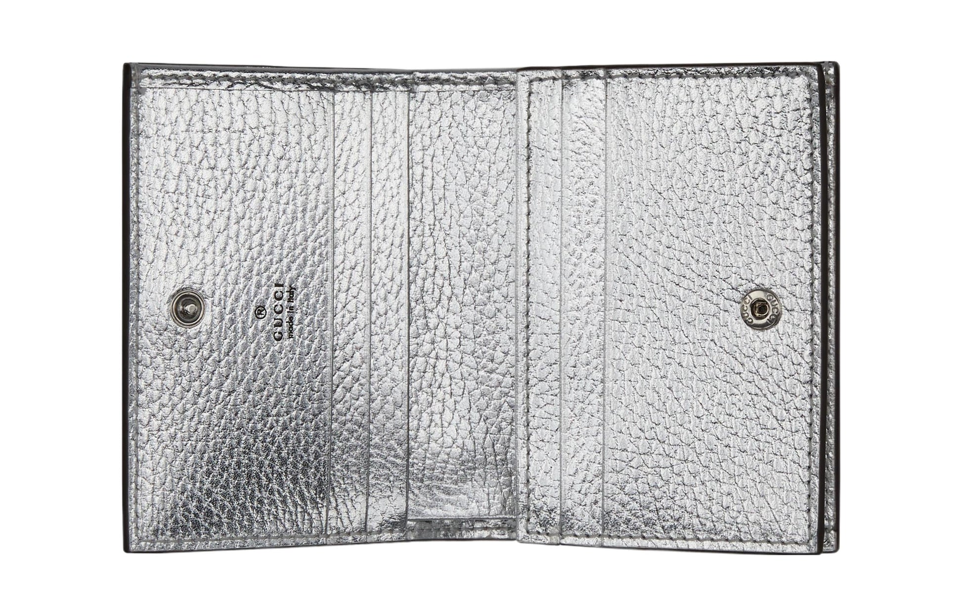 (WMNS) Gucci GG Marmont Card Case Wallet 'Silver' 658610-AAC1H-8161