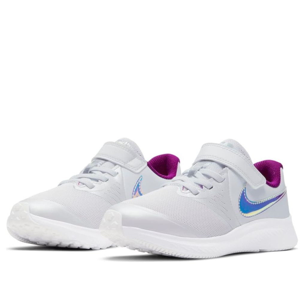 (PS) Nike Star Runner 2 Power 'Pure Platinum Iridescent Swoosh' DD5889-001