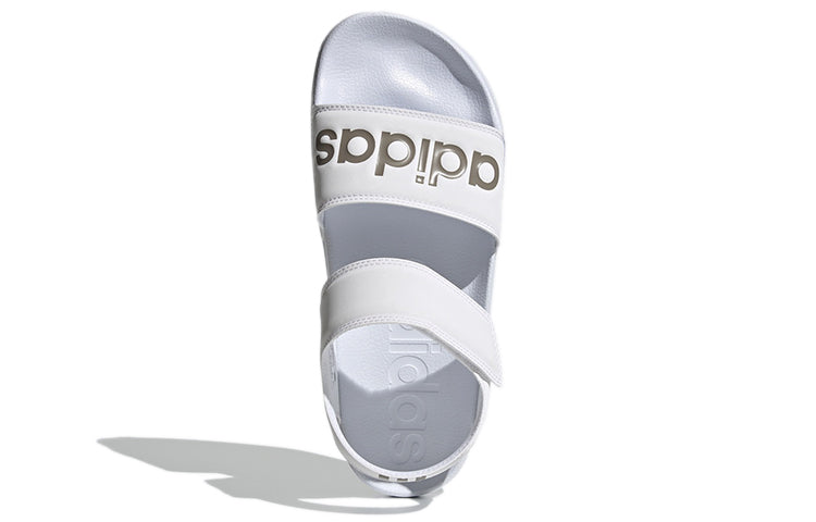 (WMNS) adidas Adilette Sandal 'White Champagne Metallic' H03266