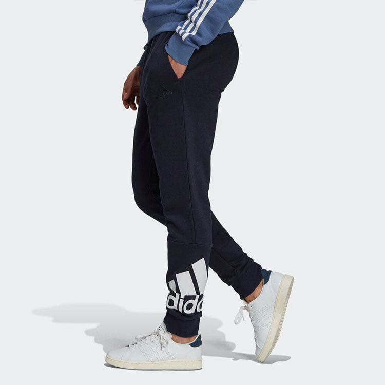 Men's adidas Logo Printing Sports Pants/Trousers/Joggers Japanese Version Black GK8979