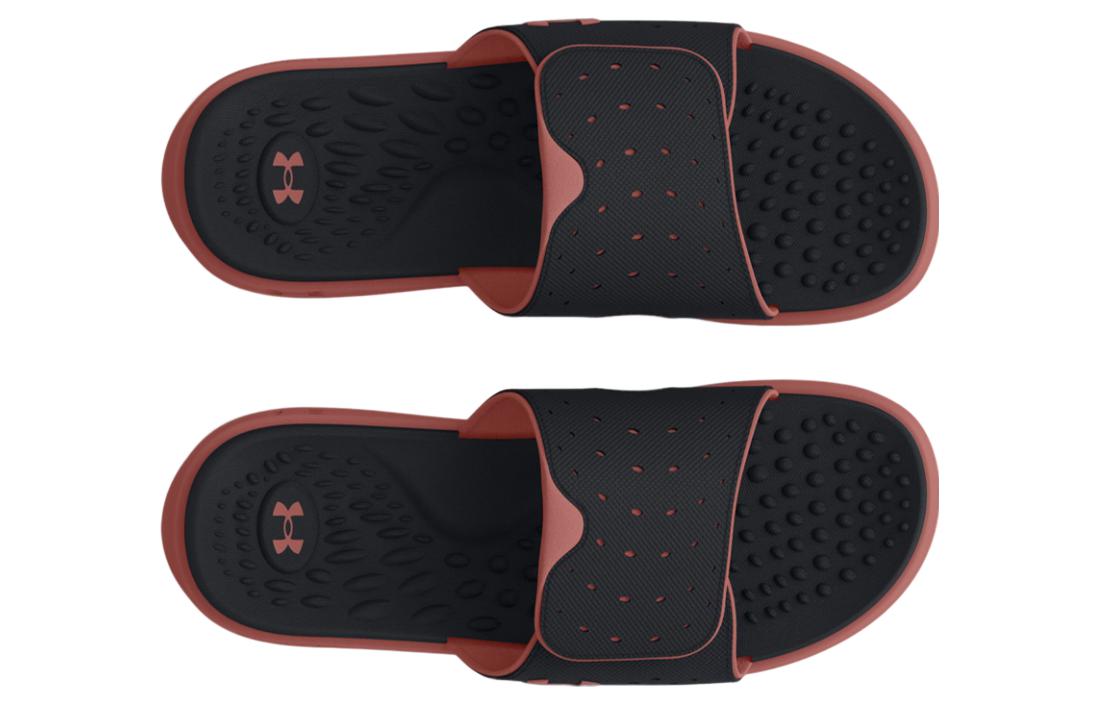(WMNS) Under Armour Ignite Pro Slides 'Black Red Fusion' 3026027-003