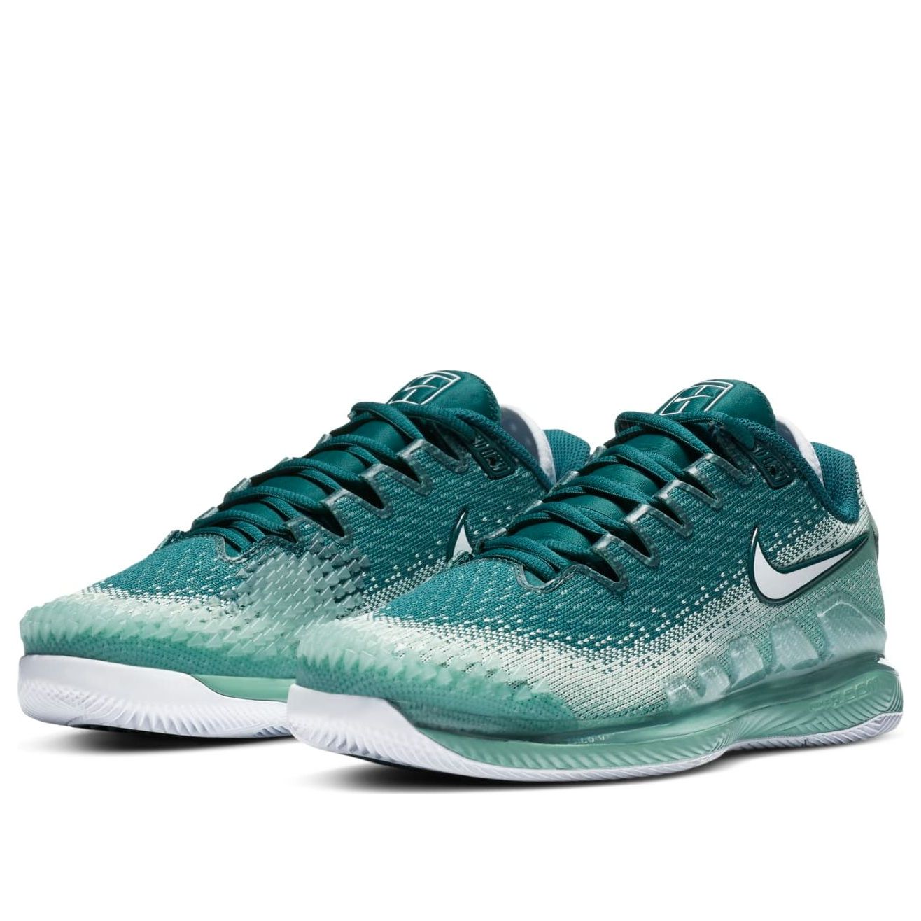 (WMNS) Nike Court Air Zoom Vapor X Knit 'White Green' AR8835-300
