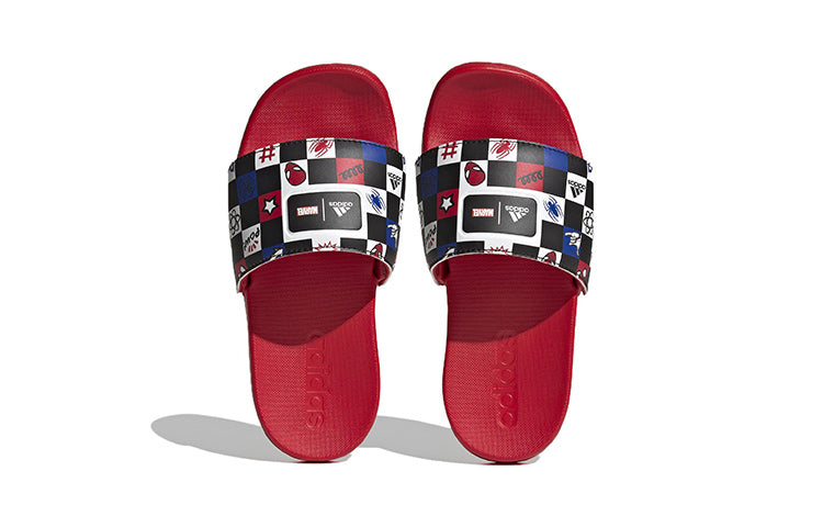(GS) adidas Adilette Comfort Slide x Disney 'Spider-Man Checkerboard' HP7758