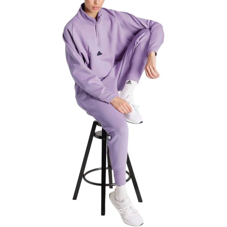 (WMNS) adidas ZNE Quarter-Zip Track Jacket Asia Sizing 'Purple' IS3899