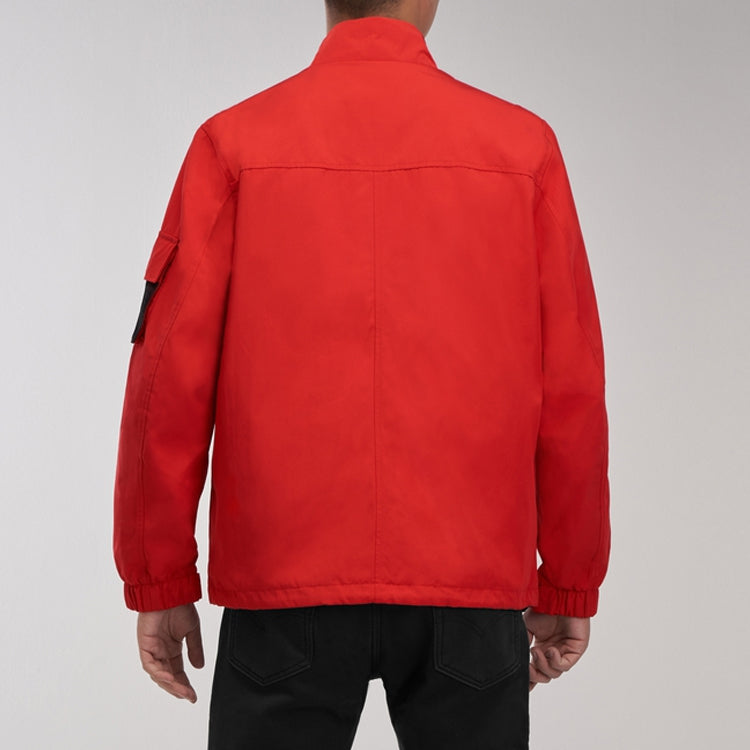 Men's Levis Stand Collar Multiple Pockets Casual Jacket Red 28408-0004