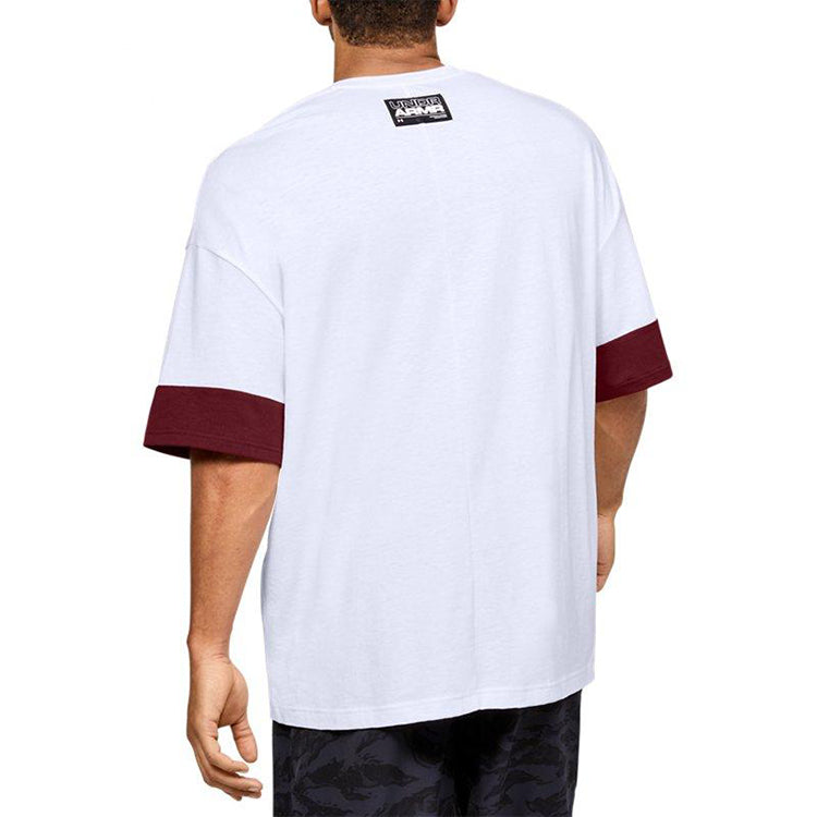 Under Armour Moments Basketball Sports Short Sleeve Couple Style White 1351345-100