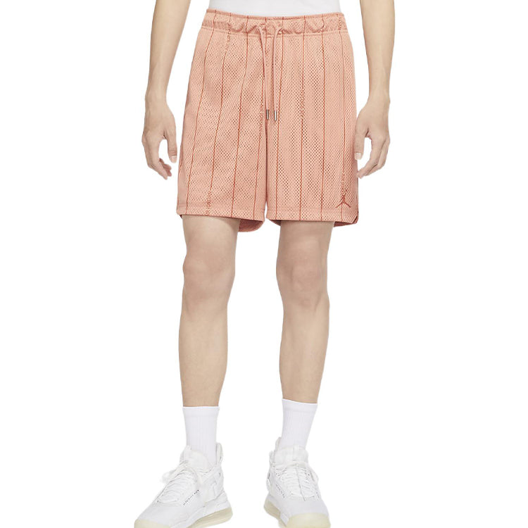 Men's Air Jordan Essentials Solid Color Mesh Sports Shorts Light Madder Brown DM1358-824