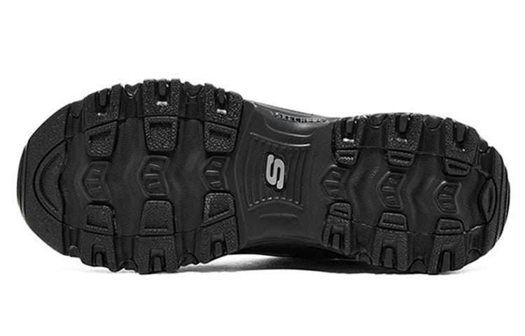 (WMNS) Skechers D'lites 'Black Silver' 66666179-BBK