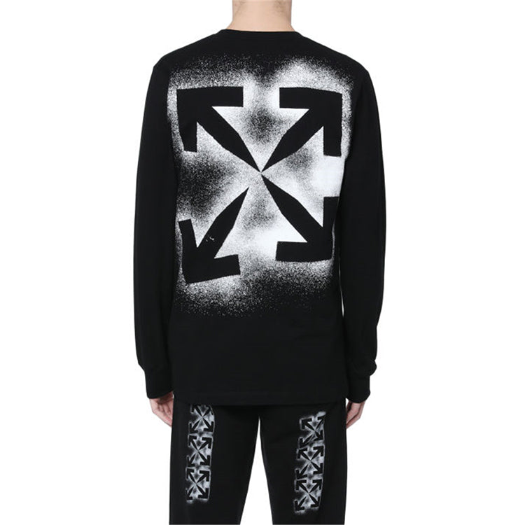Off-White Fw20 Stencil Arrows Crew Neck Sweater OMBA025E20FLE0031001