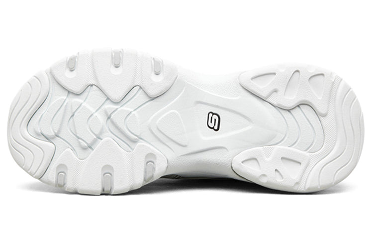 (WMNS) Skechers D'Lites 3.0 Air Low-Top Running Shoes White/Black 896025-WBK