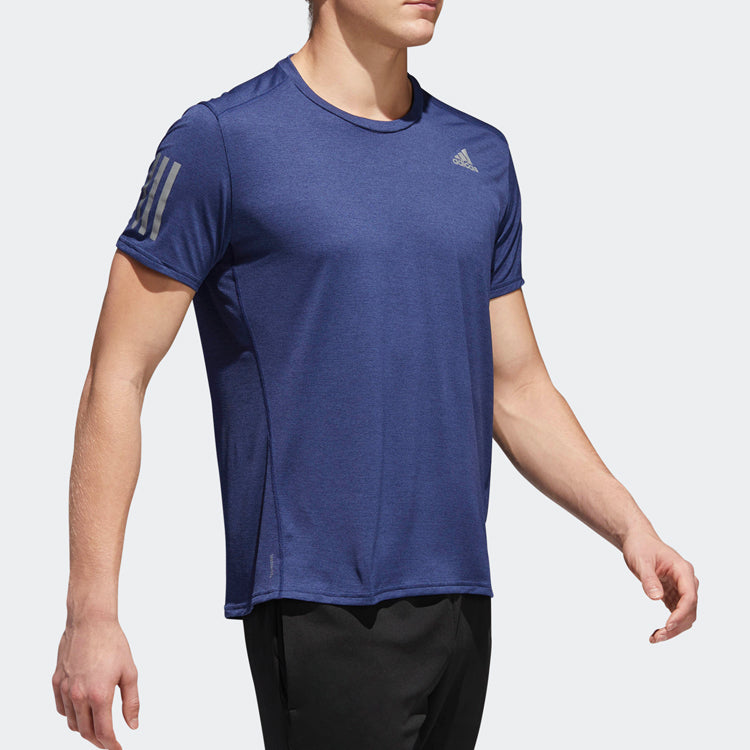 adidas Rs Cooler Ss M Running Sports Short Sleeve Blue CE7264