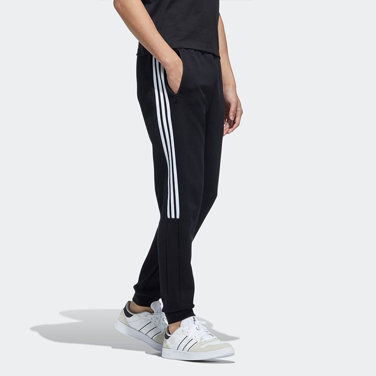 Men's adidas Casual Thicken Knit Sports Pants/Trousers/Joggers Black HD4699