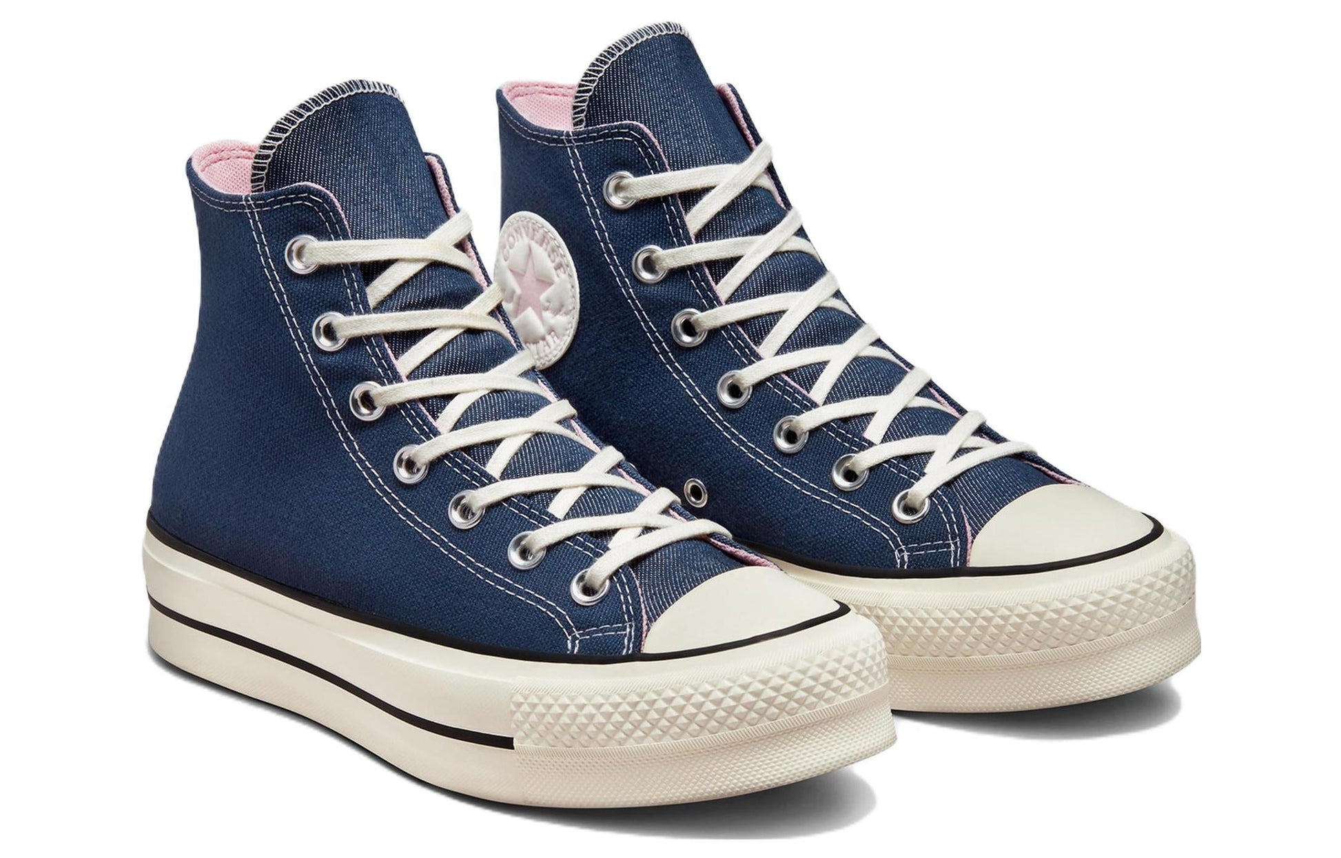 (WMNS) Converse Chuck Taylor All Star Lift Denim Fashion High Top 'Navy' A03821C