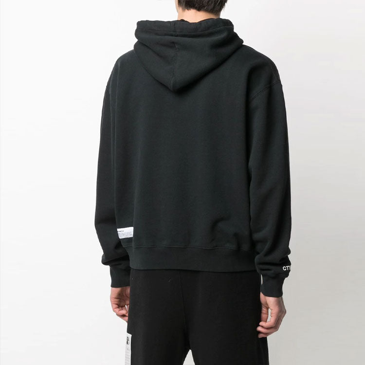 HERON PRESTON SS21 Herons Halo Hoodie 'Black Blue' HMBB015R21JER0011049