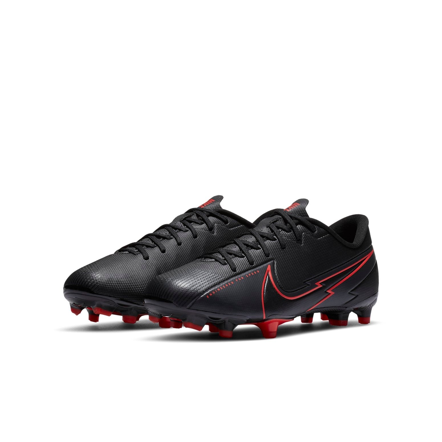 (GS) Nike Jr. Mercurial Vapor 13 Academy MG 'Black Red' AT8123-060