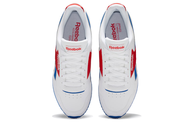 Reebok Royal Glide Ripple Clip Running Shoes 'White Blue Red' FW0853