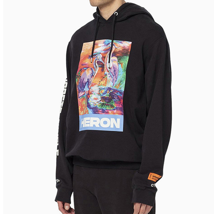HERON PRESTON Heron Colors Hoodie 'Black' HMBB007S208960211088