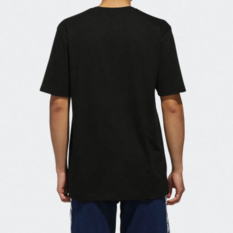 adidas originals Solid Color Pocket logo Short Sleeve Black DX4207