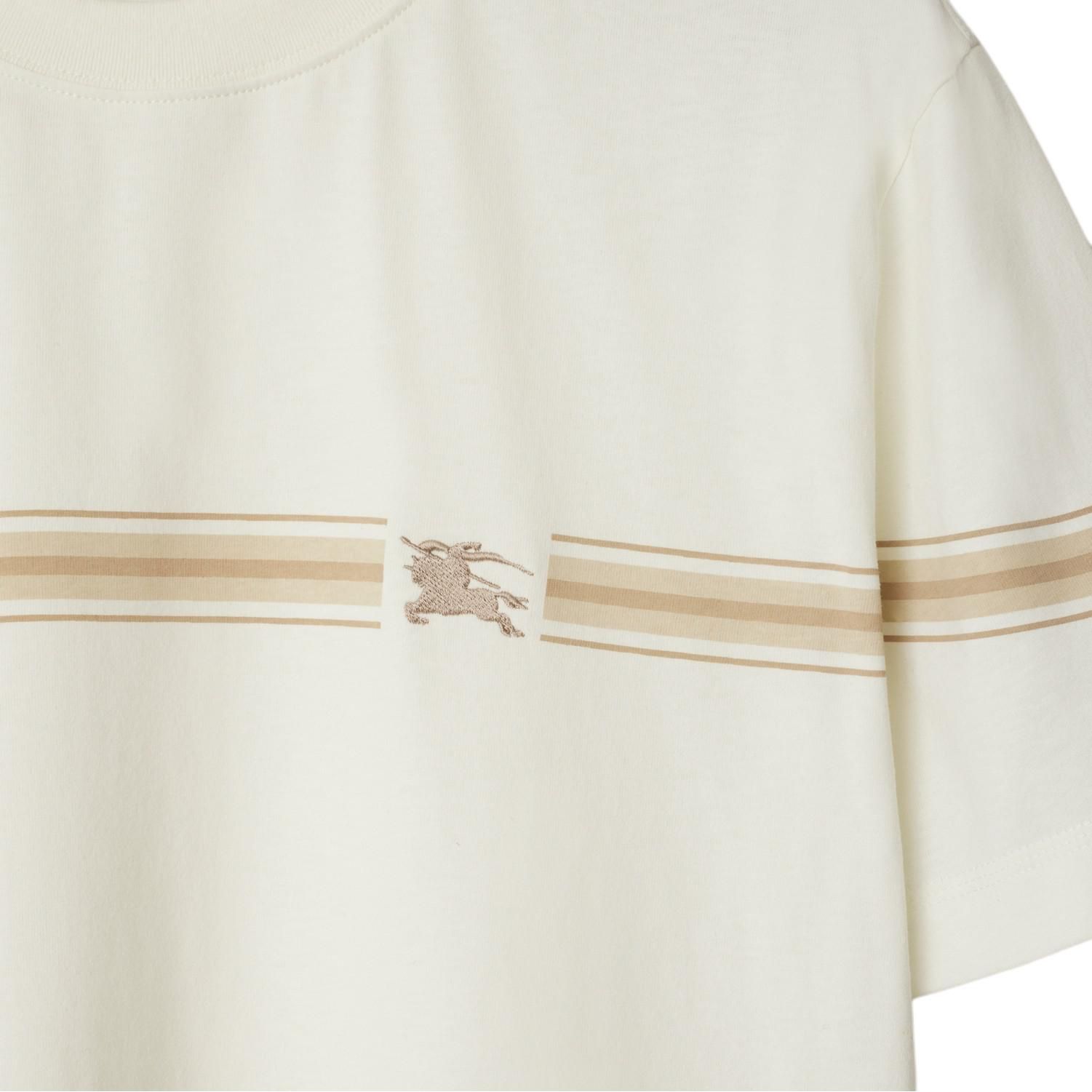 Burberry 25 Striped Cotton T-shirt' Beige' 81040511