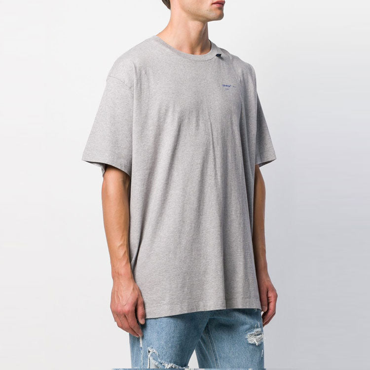 Off-White Blue Arrows Oversized Short-Sleeved OMAA038F191850100730