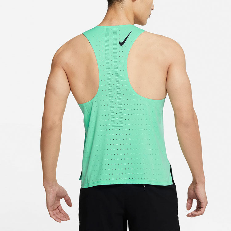 Nike AeroSwift Breathable Training Sports Running Vest Green CJ7836-342