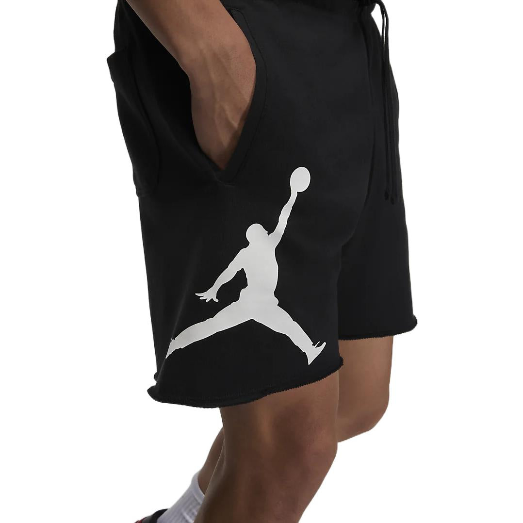 Men's Air Jordan Logo Casual Sports French Terry Black Shorts DM1361-010