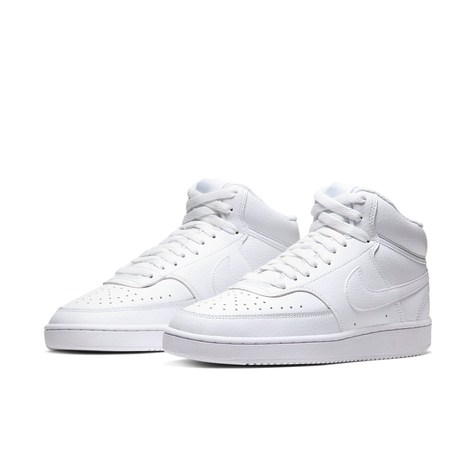 (WMNS) Nike Court Vision Mid 'Triple White' CD5436-100