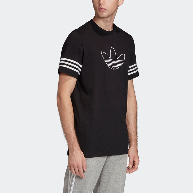 adidas originals Outline Tee Logo Short Sleeve Black FM3897