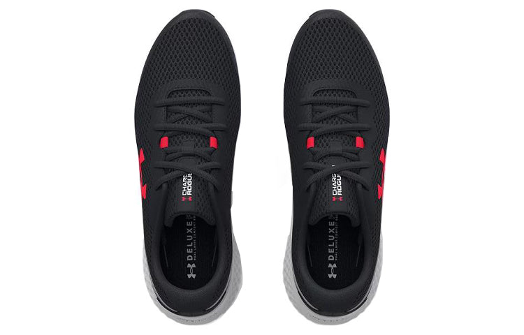 Under Armour Charged Rogue 3 Extra Wide Running Shoes 'Black Grey Red' 3026020-001