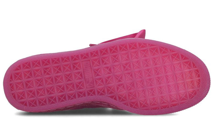 (WMNS) PUMA Basket Heart Lunar Glow 'Pink Red' 366733-02