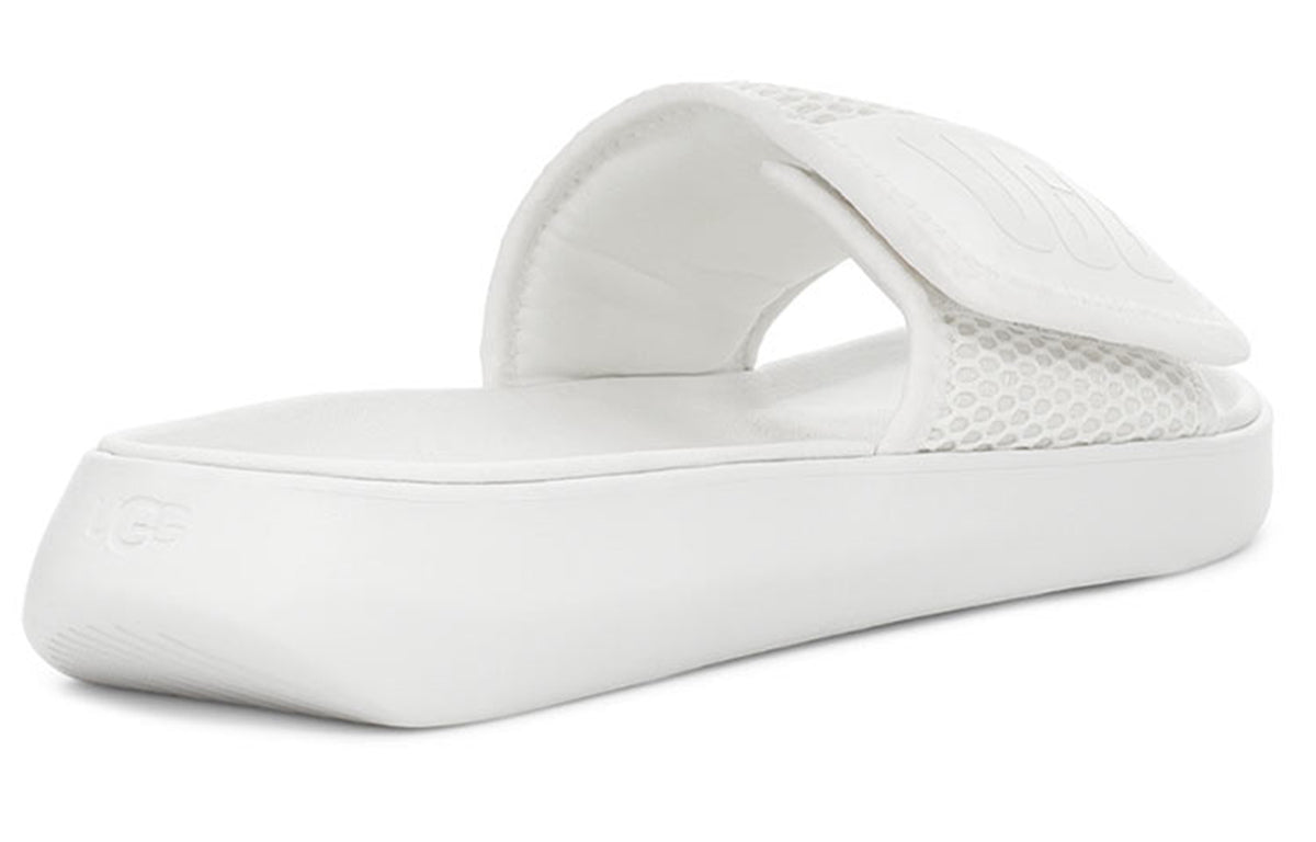 (WMNS) UGG LA Light Slide White Slippers 1107911-WHT