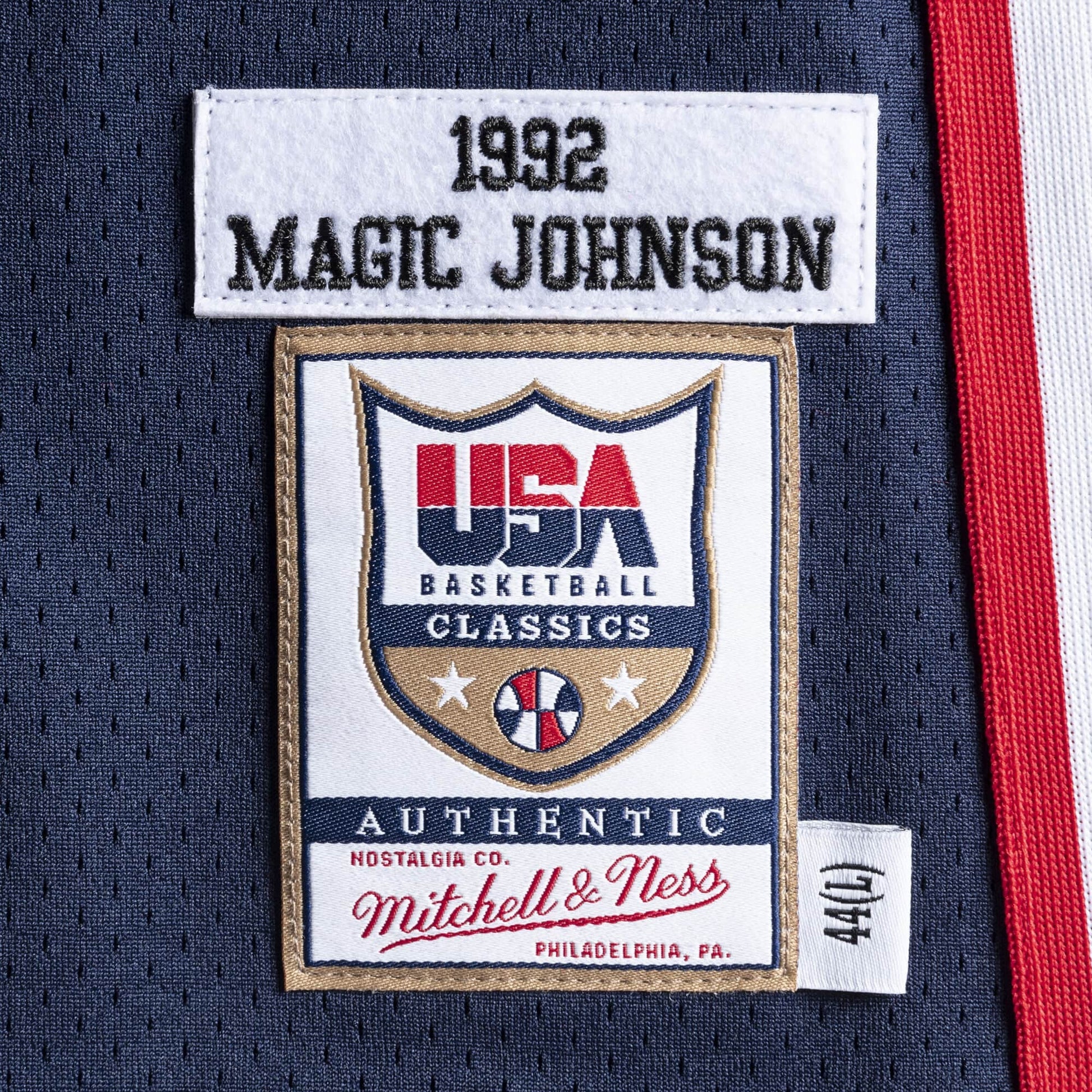Mitchell & Ness Team USA 1992 Jerseys 'Magic Johnson 15' AJY4GS18413-USANAVY92EJH