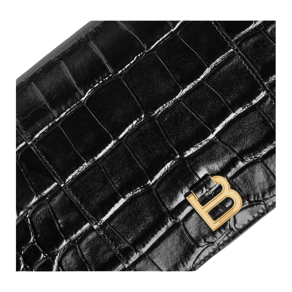 (WMNS) Balenciaga Hourglass Phone Pouch 'Black' 8661262ABWD1000