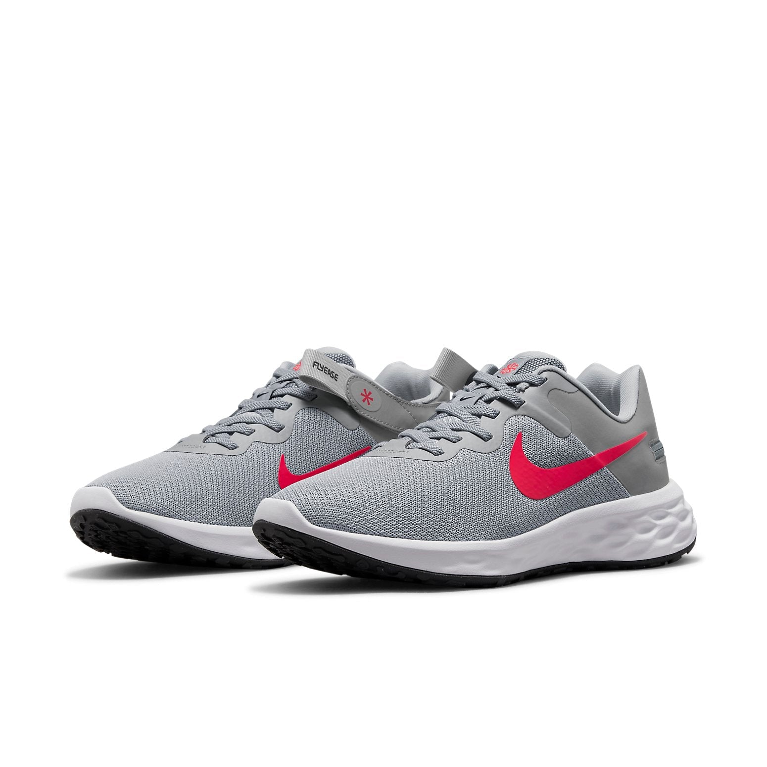 Nike Revolution 6 FlyEase Next Nature 'Light Smoke Grey Siren Red' DC8992-004
