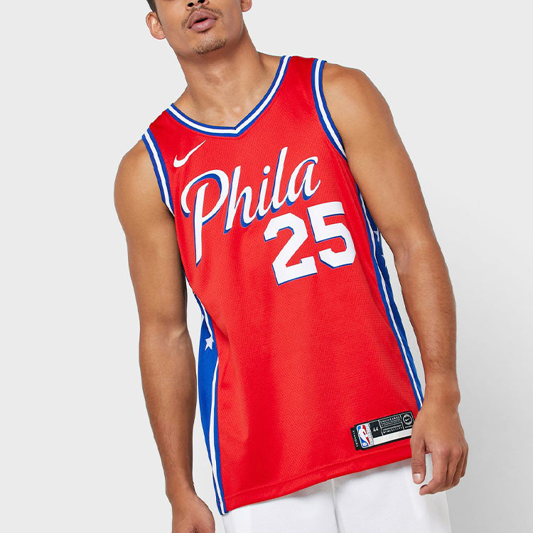 Nike Philadelphia 76ers Ben Simmons Swingman Jersey For Men Red AT9812-658
