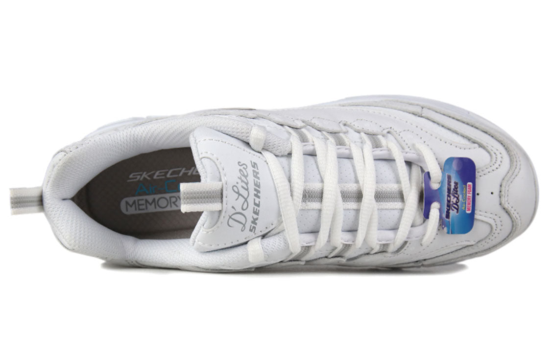 (WMNS) Skechers D Lites Casual Daddy Shoes White 66666248-WHT