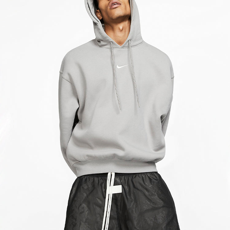 Men's Nike x Fear of God Crossover Fleece Stay Warm Gray Pullover AR0634-003