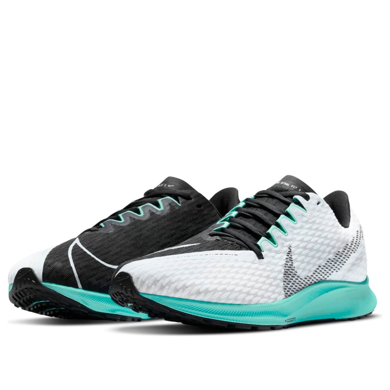 (WMNS) Nike Air Zoom Rival Fly 2 'Black White Green' CJ0509-103
