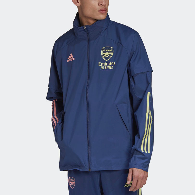 adidas Coach Training Jacket 20-21 Season Arsenal Coach Training Season Jacket Blue FQ6172