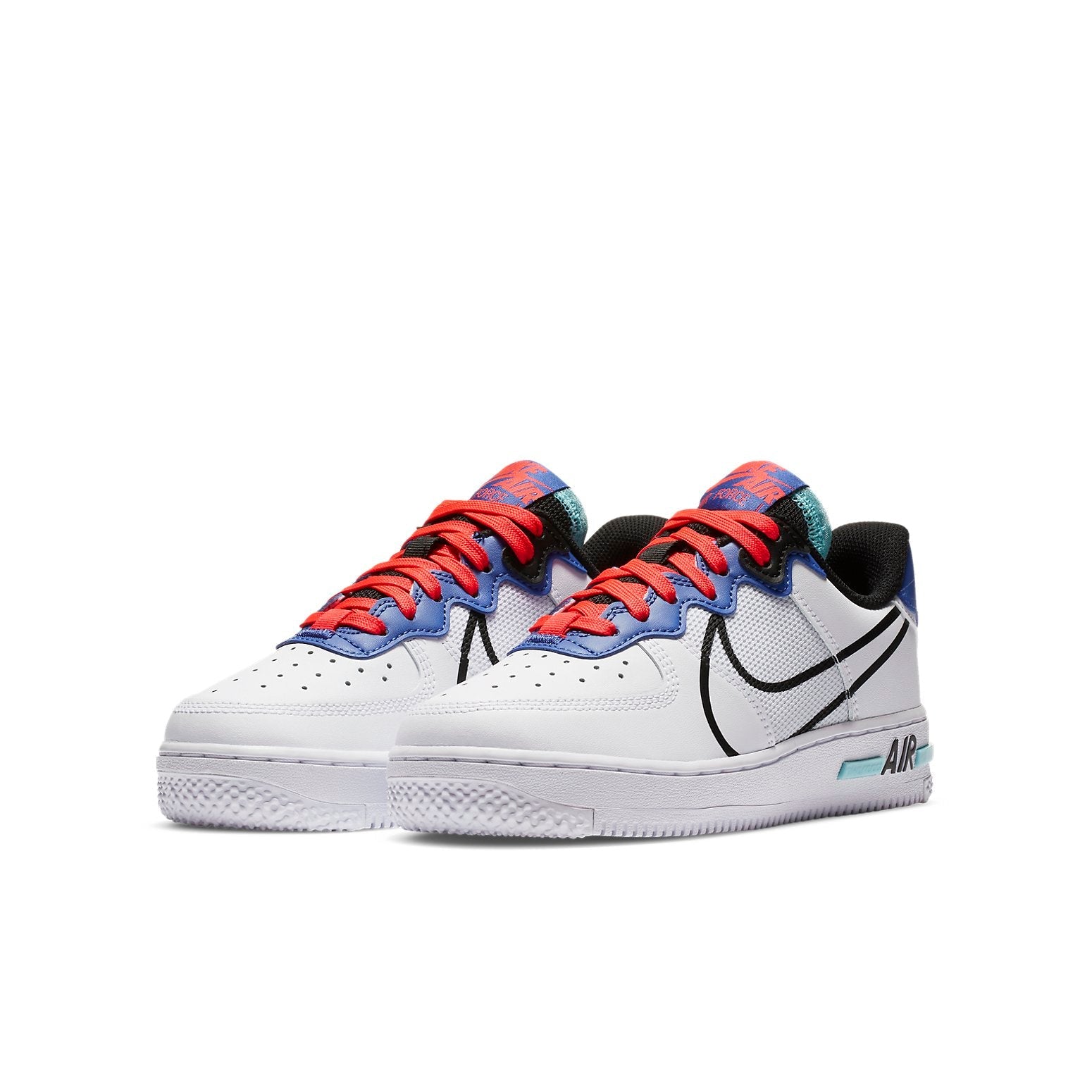 (GS) Nike Air Force 1 React 'Astronomy Blue Laser Crimson' CD6960-101
